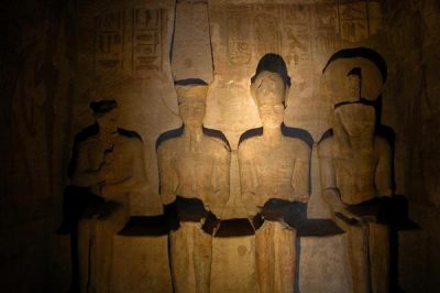 one of ramses ii facts happens as the sun reaches the four statues inside Abu Simbel, let's discover the secrets of king Ramses ii and king Ramses iii.